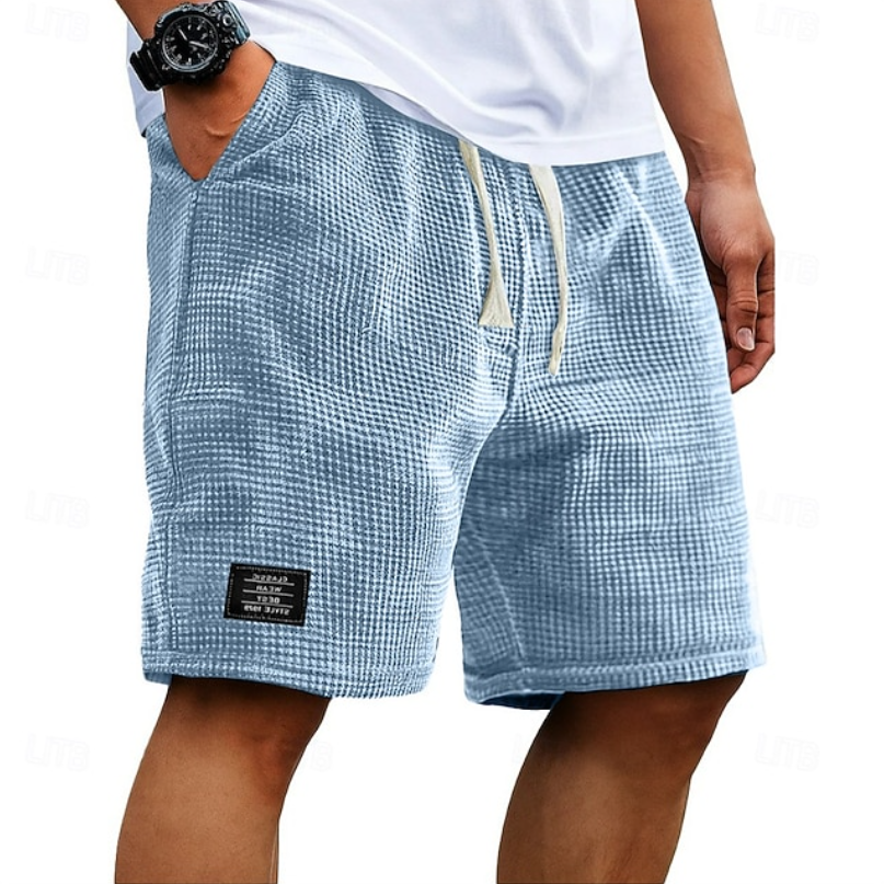 LAURENT MONACO | SHORT D'ÉTÉ EN TISSU GAUFFRÉ POUR HOMMES