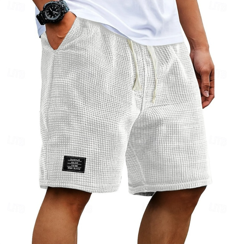 LAURENT MONACO | SHORT D'ÉTÉ EN TISSU GAUFFRÉ POUR HOMMES