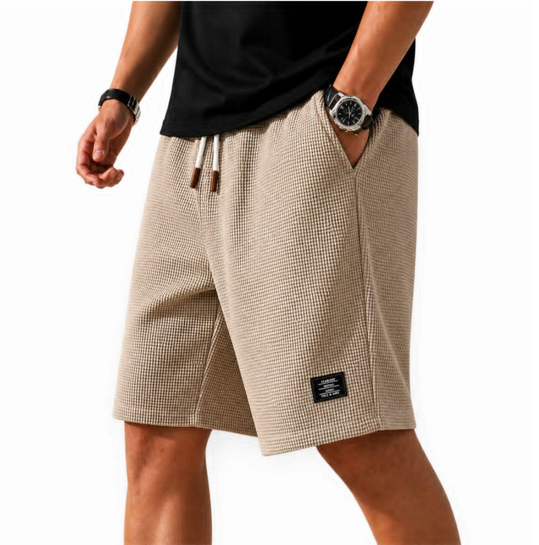 LAURENT MONACO | SHORT EN TISSU GAUFFRÉ POUR HOMMES