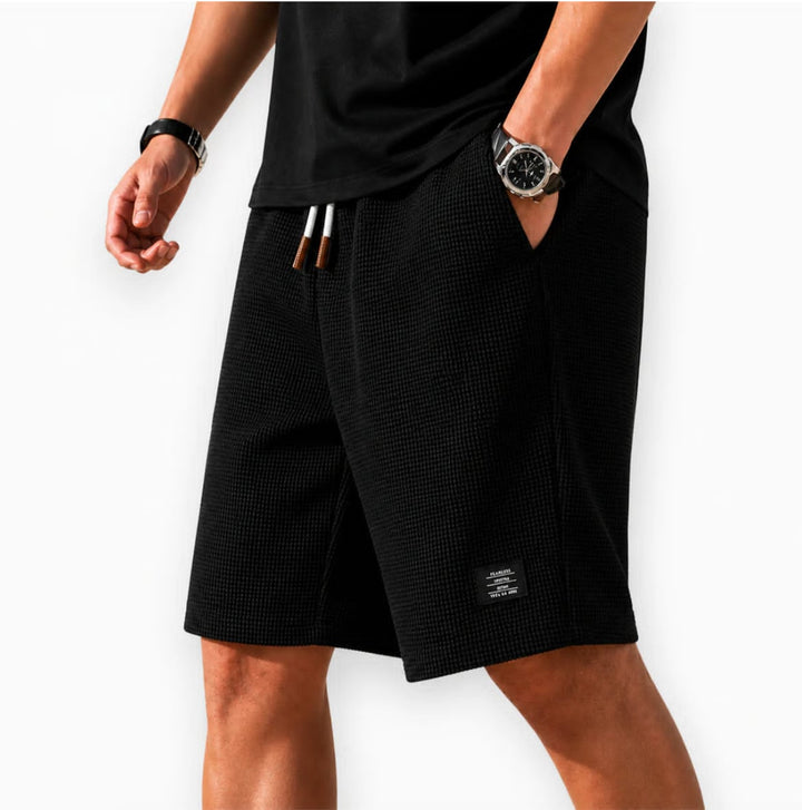LAURENT MONACO | SHORT EN TISSU GAUFFRÉ POUR HOMMES