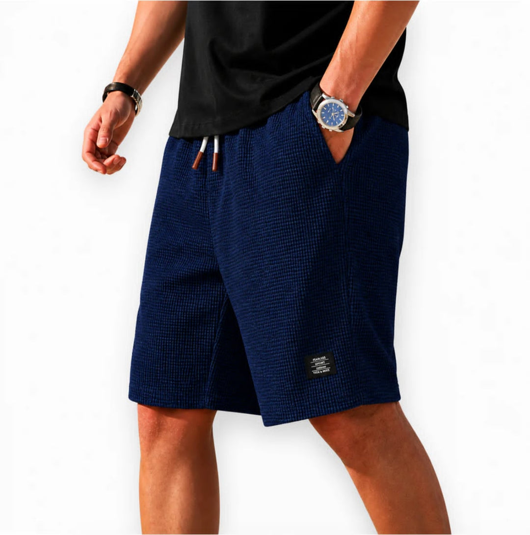 LAURENT MONACO | SHORT EN TISSU GAUFFRÉ POUR HOMMES