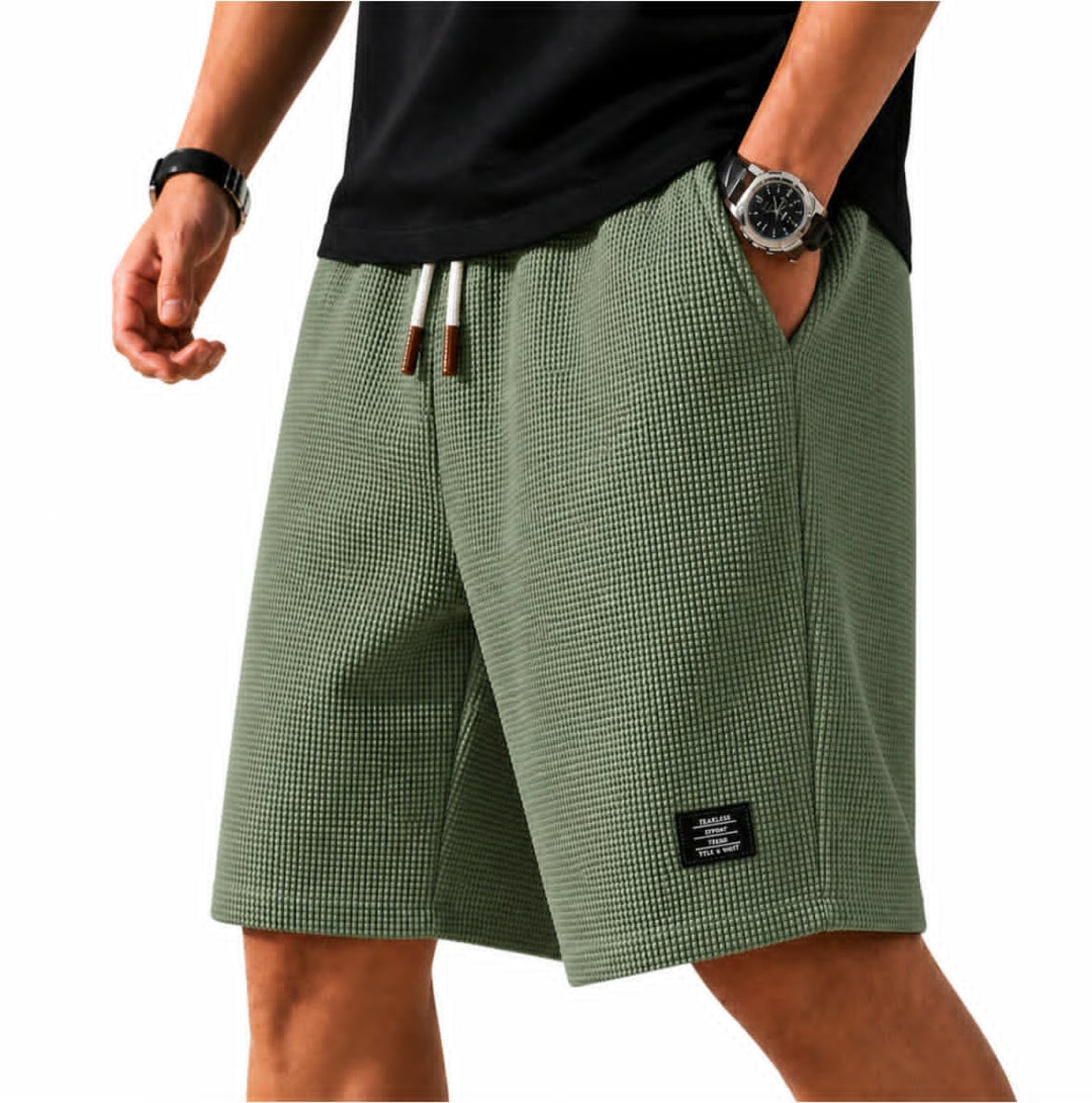 LAURENT MONACO | SHORT EN TISSU GAUFFRÉ POUR HOMMES