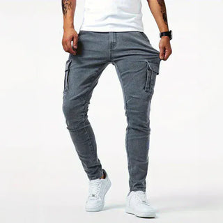 LAURENT MONACO | JEANS CARGO EN DENIM POUR HOMMES