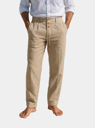 LAURENT MONACO | PANTALON D’ÉTÉ EN LIN POUR HOMME