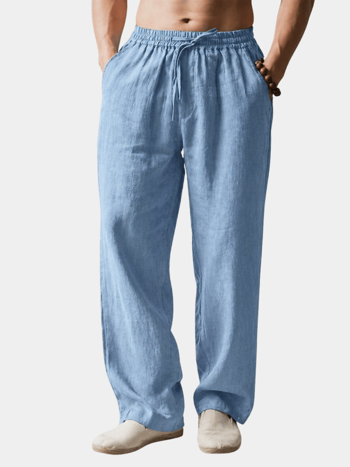 LAURENT MONACO | PANTALONS EN LIN CLASSIQUES POUR HOMMES