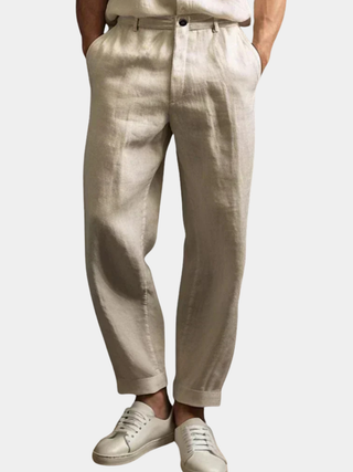 LAURENT MONACO | PANTALON D'ÉTÉ CLASSIQUE EN LIN POUR HOMME