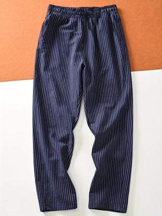 LAURENT MONACO | PANTALON DÉCONTRACTÉ À RAYURES POUR HOMMES