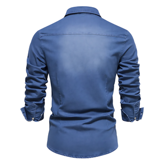 Chemise en Denim Chic - Élégance intemporelle chez Maison Claire et Sylvie