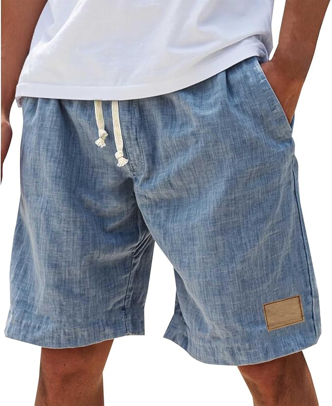 LAURENT MONACO | SHORTS D'ÉTÉ À CEINTURE ÉLASTIQUE POUR HOMMES