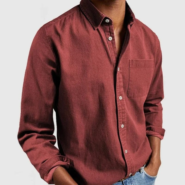 Chemise Classique en Tissu Luxe - Élégance Confortable