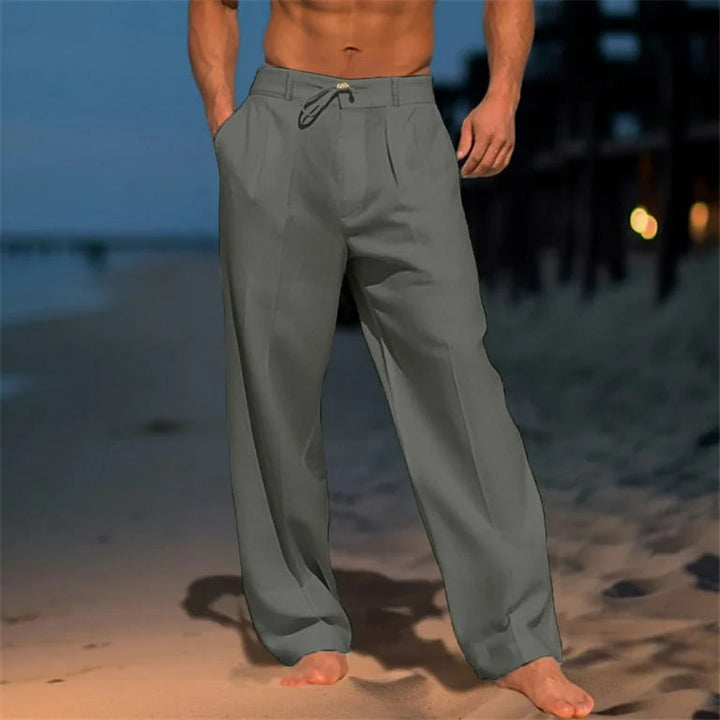 LAURENT MONACO | PANTALONS EN LIN COASTAL POUR HOMMES
