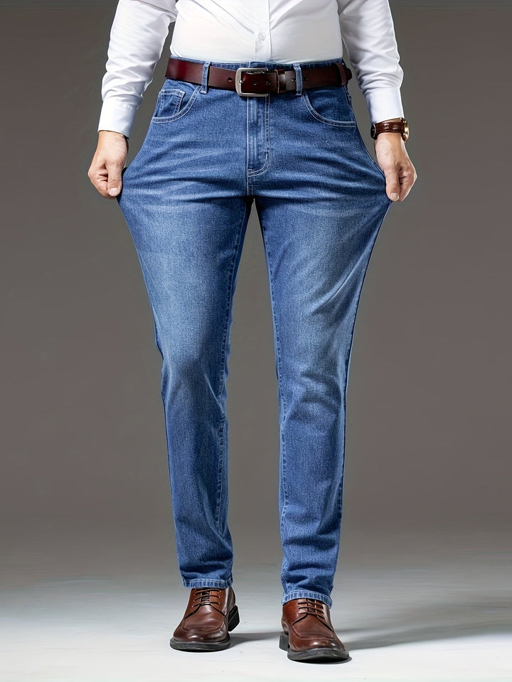 LAURENT MONACO | PANTALON EN DENIM DÉLAVÉ POUR HOMMES