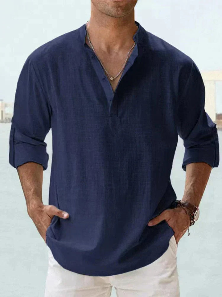 Chemise Décontractée en Tissu Luxe pour Homme - Élégance et Confort
