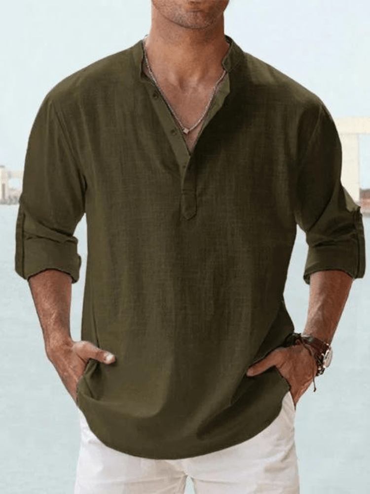 Chemise Décontractée en Tissu Luxe pour Homme - Élégance et Confort