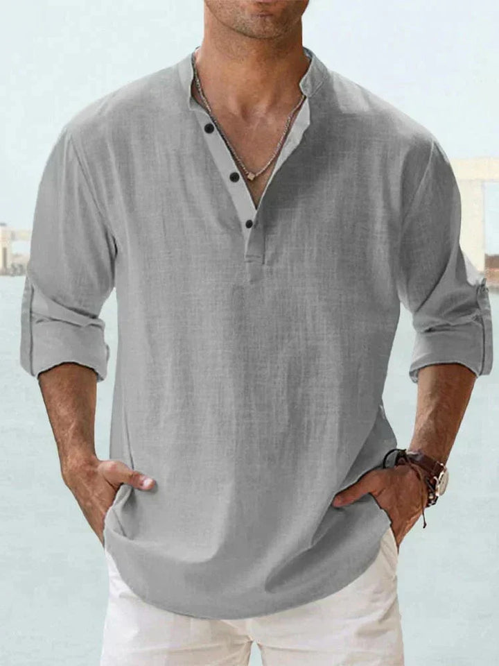 Chemise Décontractée en Tissu Luxe pour Homme - Élégance et Confort