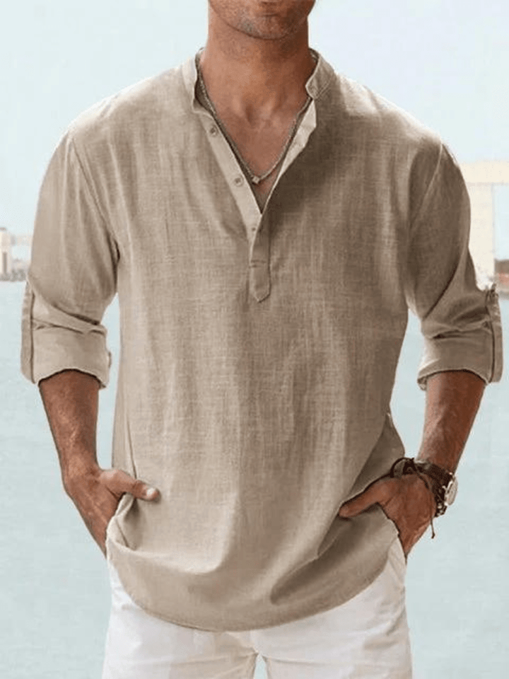 Chemise Décontractée en Tissu Luxe pour Homme - Élégance et Confort