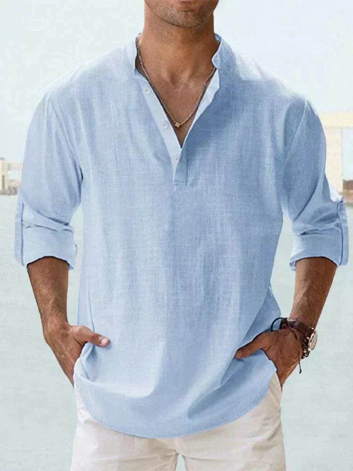 Chemise Décontractée en Tissu Luxe pour Homme - Élégance et Confort