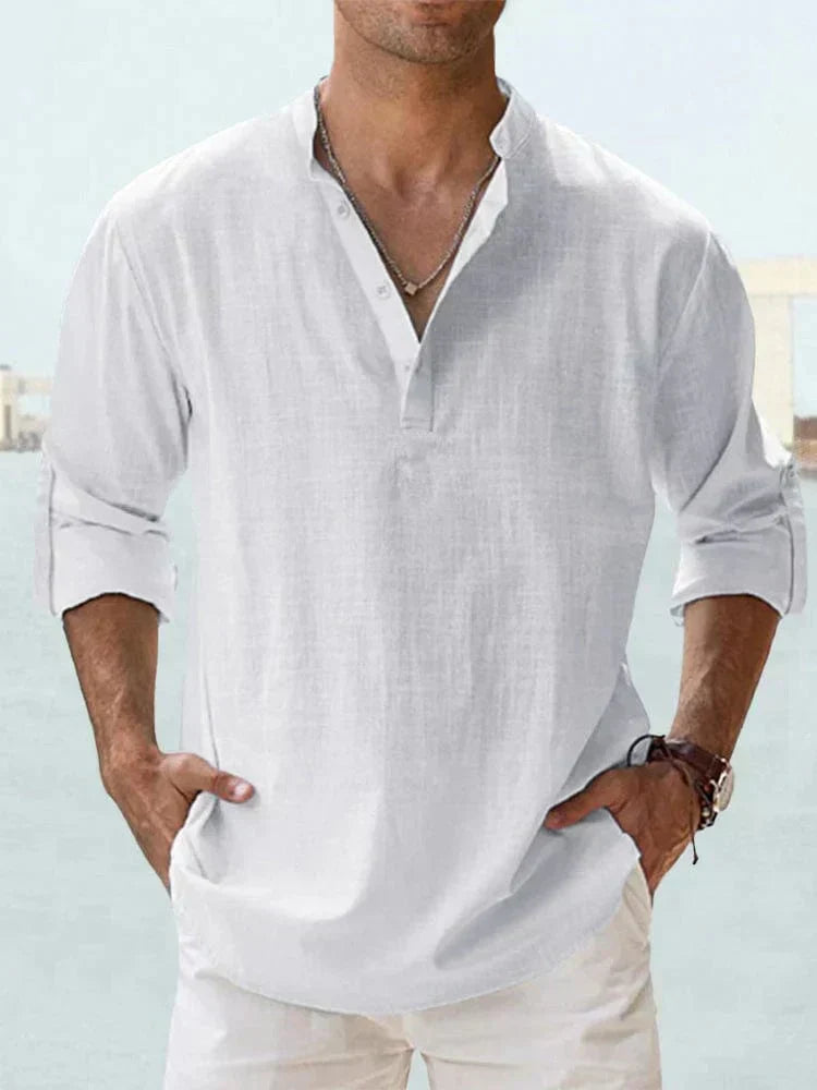 Chemise Décontractée en Tissu Luxe pour Homme - Élégance et Confort