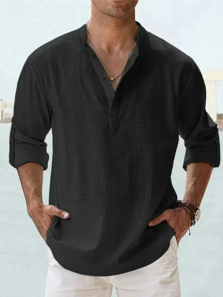 Chemise Décontractée en Tissu Luxe pour Homme - Élégance et Confort