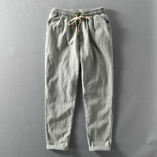 Pantalon En Lin À Coupe Décontractée Pour Homme