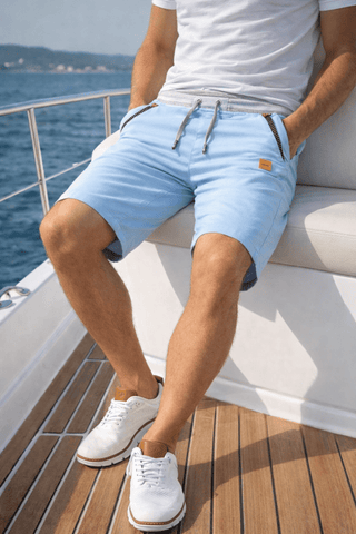 LAURENT MONACO | SHORT CHINO À CORDON DE SERRAGE POUR HOMMES