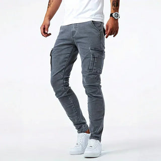 LAURENT MONACO | JEANS CARGO EN DENIM POUR HOMMES