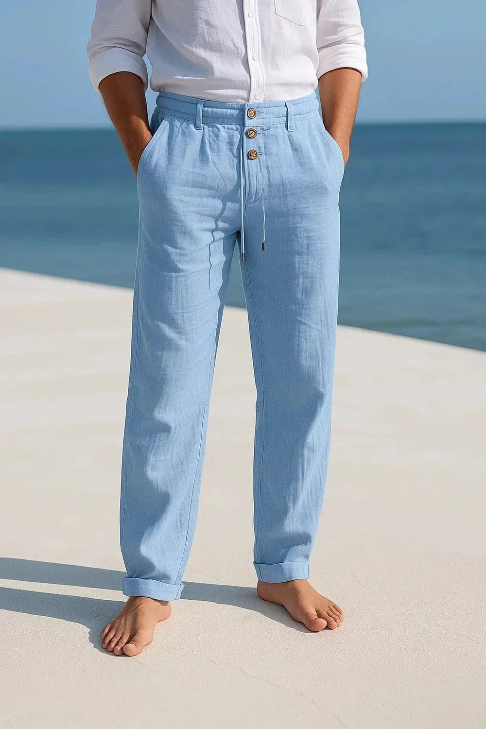 LAURENT MONACO | PANTALONS EN COTON POUR HOMMES