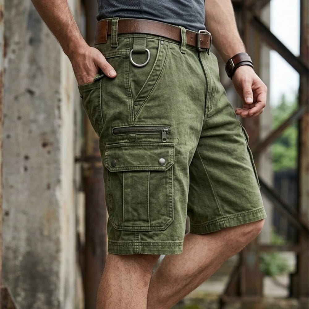 LAURENT MONACO | SHORT CARGO EN JEAN POUR HOMMES