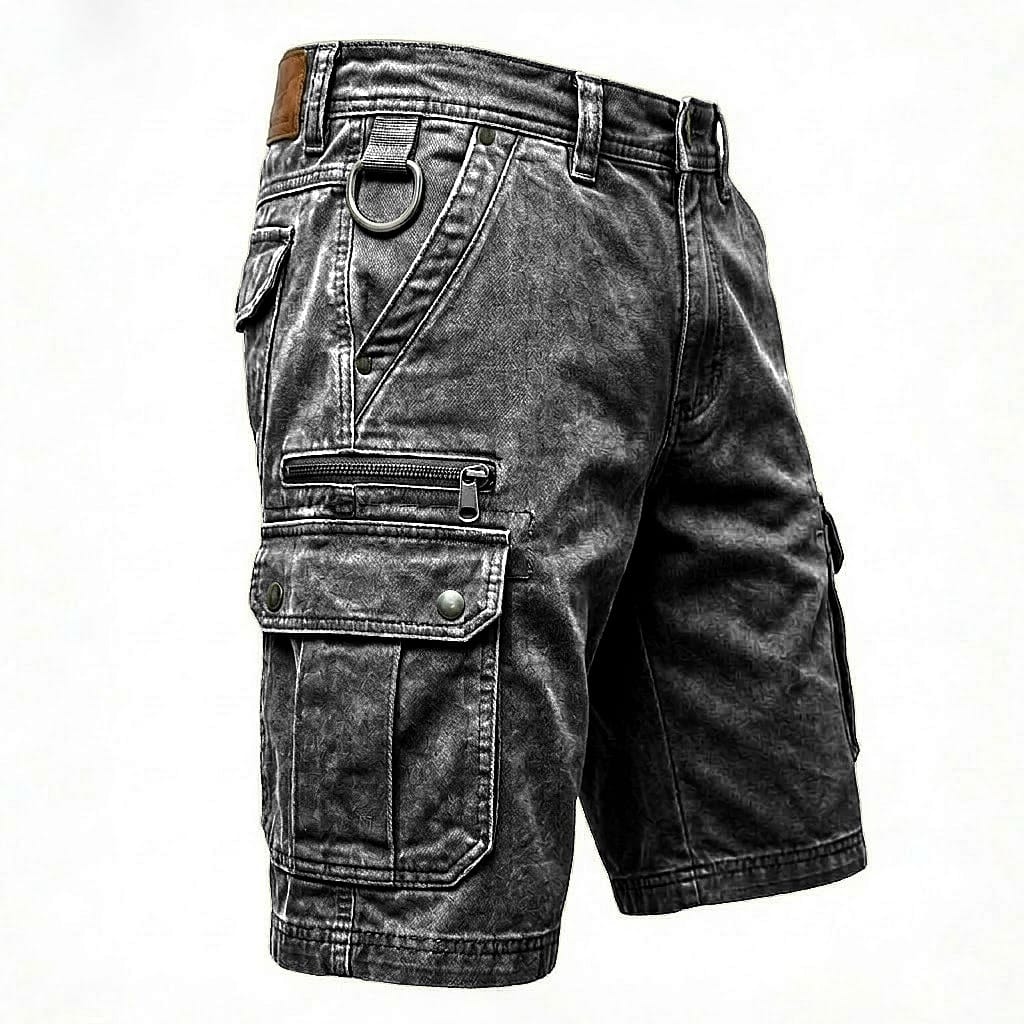 LAURENT MONACO | SHORT CARGO EN JEAN POUR HOMMES