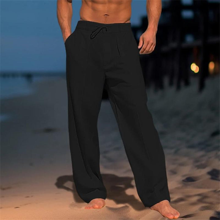 LAURENT MONACO | PANTALONS EN LIN COASTAL POUR HOMMES