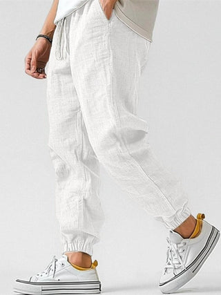 LAURENT MONACO | JOGGERS EN LIN POUR HOMMES