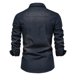 Chemise en Denim Chic - Élégance intemporelle chez Maison Claire et Sylvie