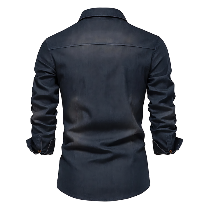 Chemise en Denim Chic - Élégance intemporelle chez Maison Claire et Sylvie