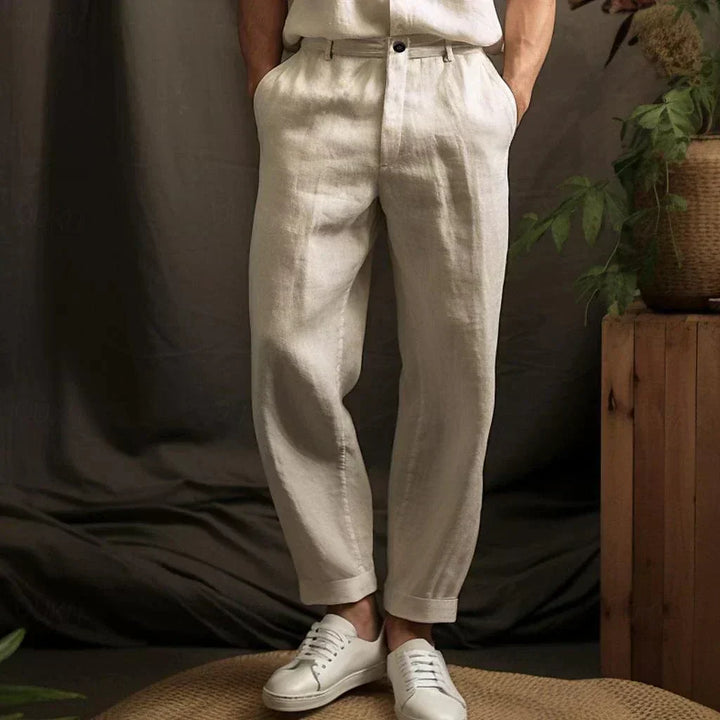 LAURENT MONACO | PANTALONS D'ÉTÉ EN LIN POUR HOMMES