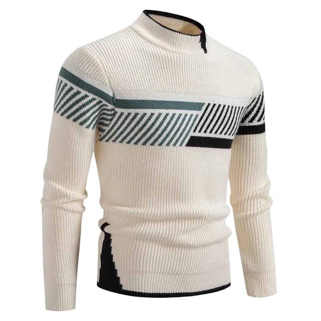 Pull Élégant en Maille Géométrique - Maison Claire et Sylvie