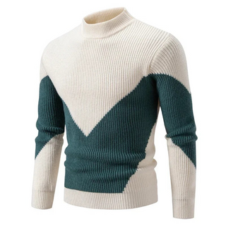 Pull Élégant en Maille Géométrique - Maison Claire et Sylvie