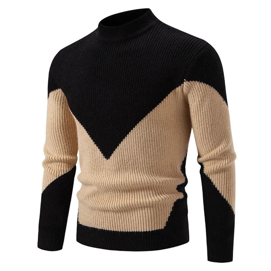 Pull Élégant en Maille Géométrique - Maison Claire et Sylvie