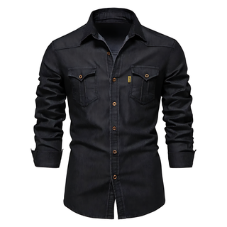 Chemise en Denim Chic - Élégance intemporelle chez Maison Claire et Sylvie